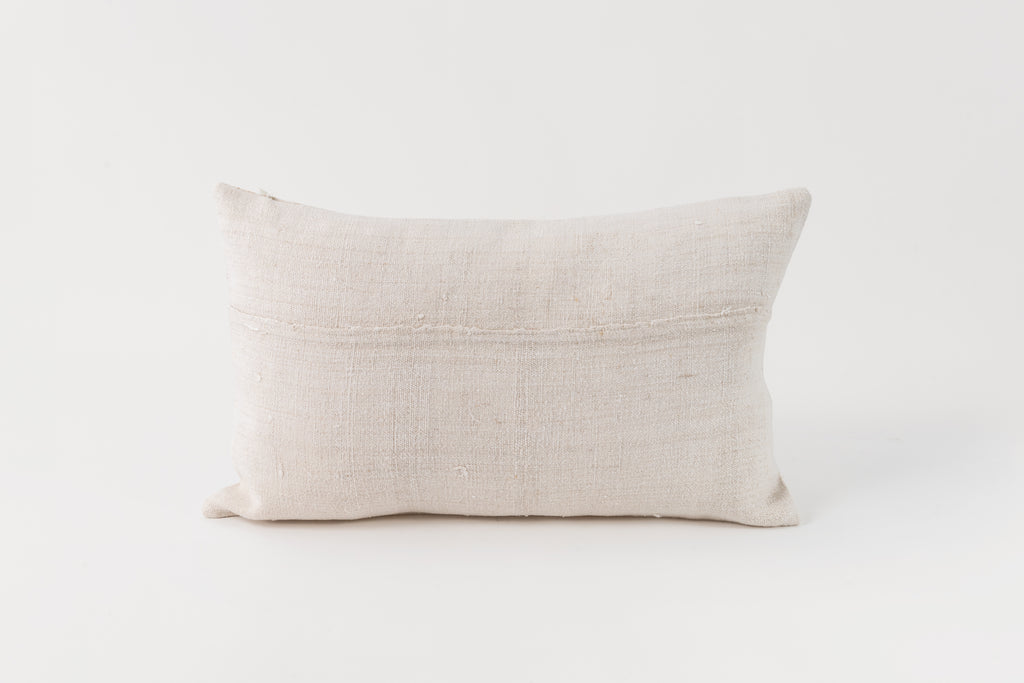 Vintage Grain Sack Pillow 12 x 20 T.