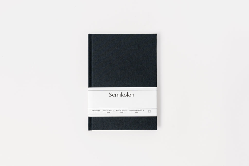 Notebook Classic Plain Black A5