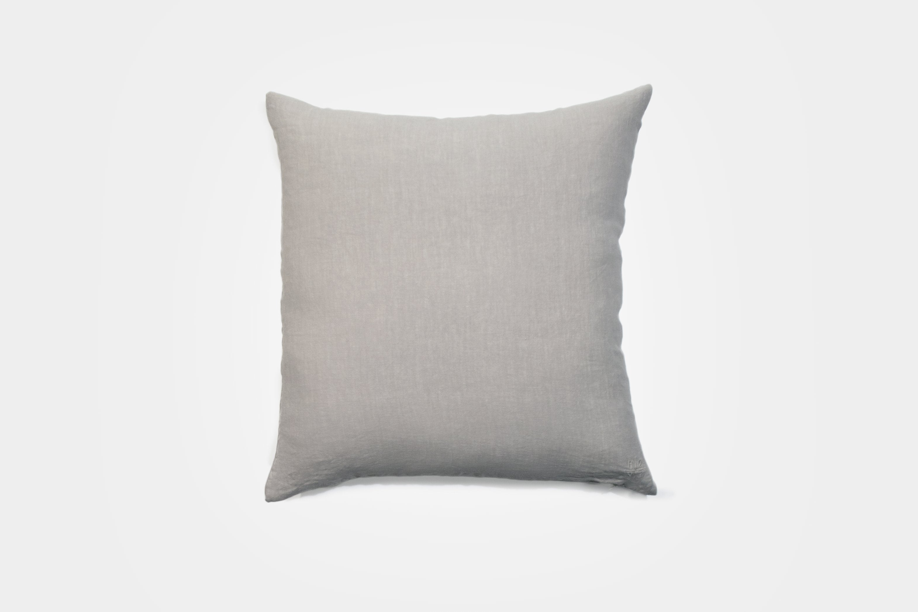 Simple Linen Pillow 22 x 22 Light Grey