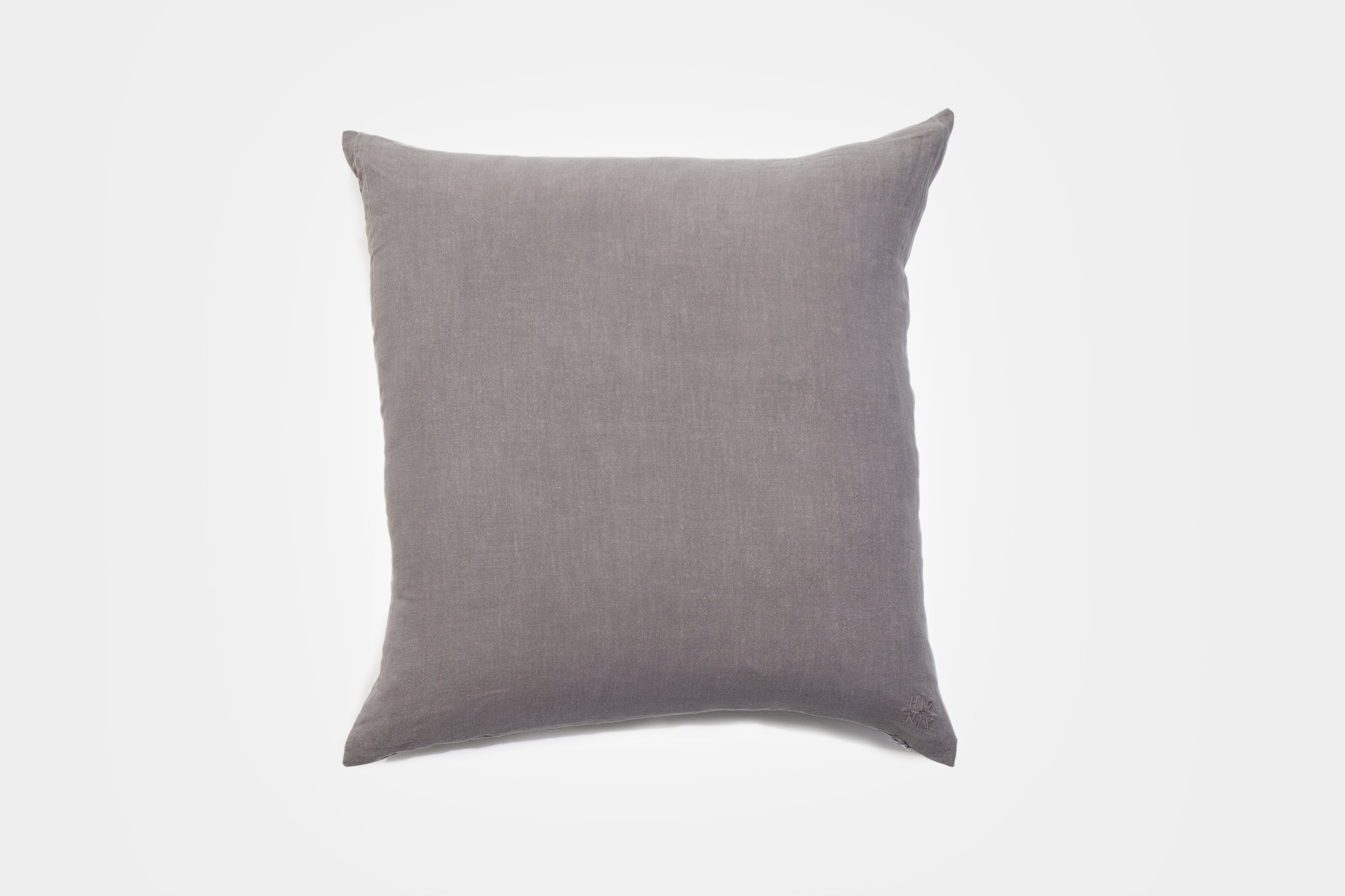 Simple Linen Pillow 22 x 22 Dark Grey