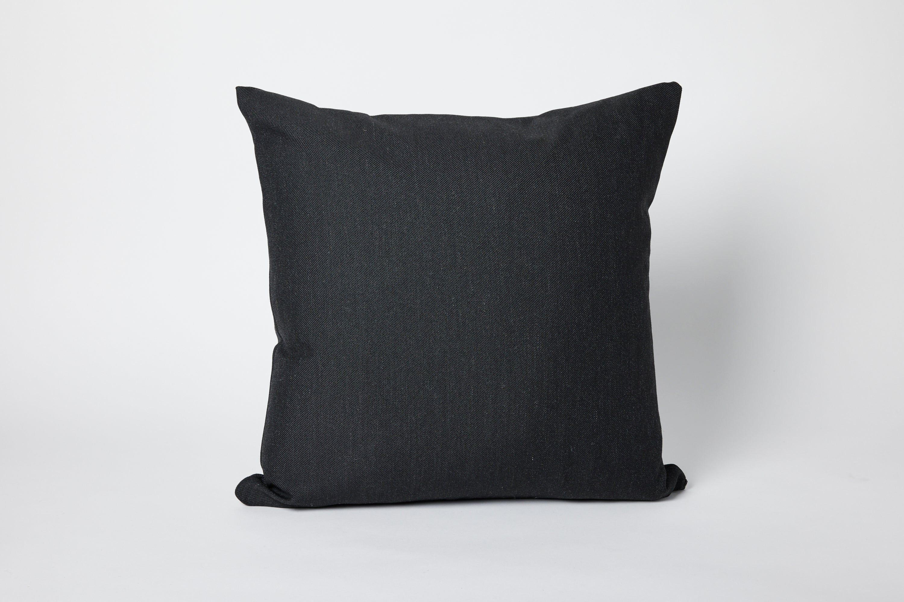 Black Twill Deadstock Pillow 18" x 18"