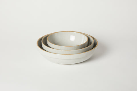 Gloss Grey Small Rounded Bowl