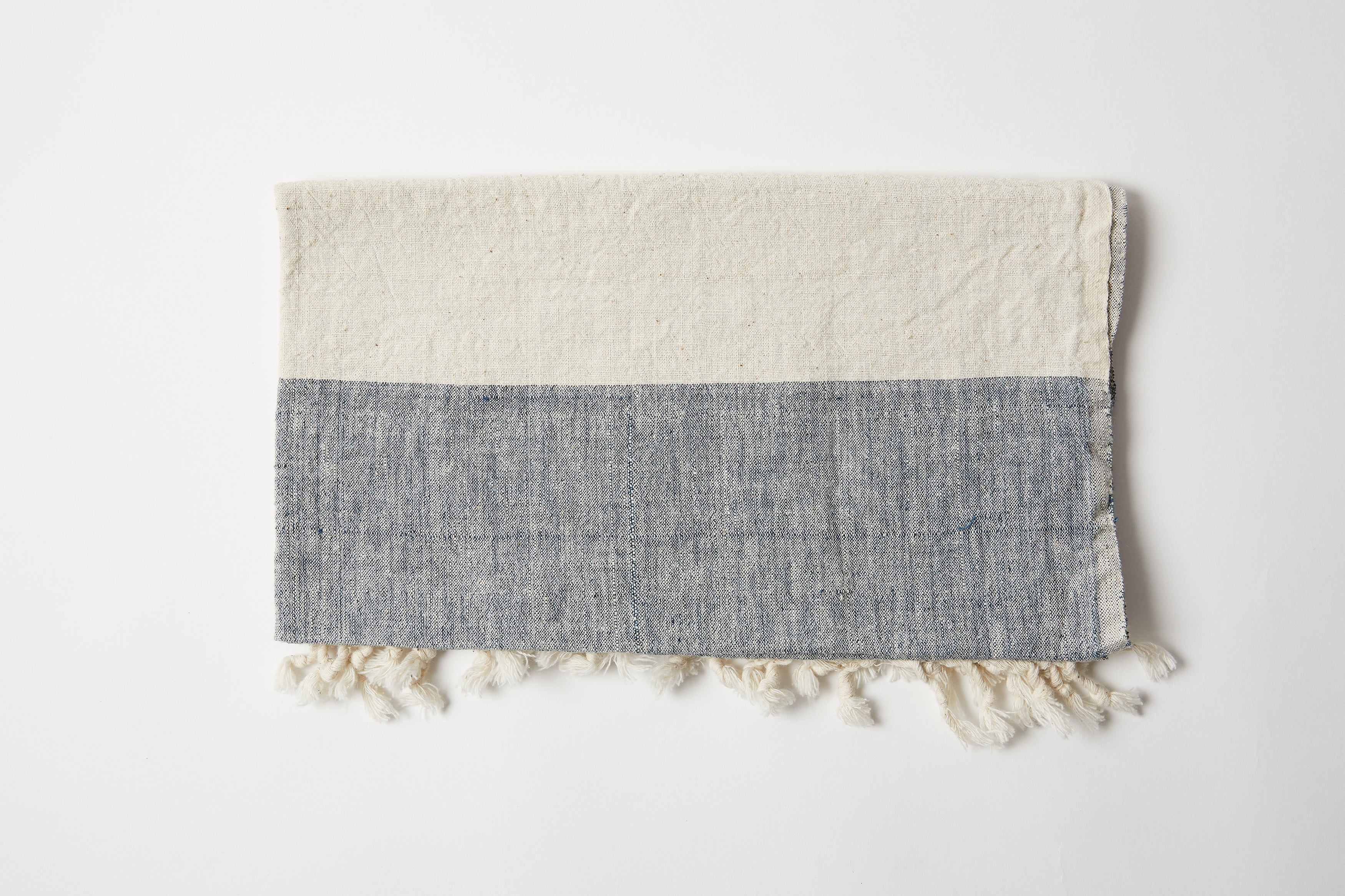 Indigo/white Natural Dye Kitchen Towel