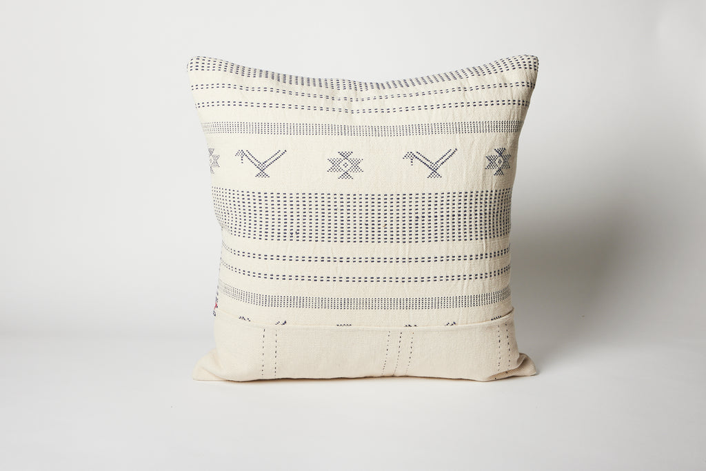 White with grey pattern 20" x 20" Pillow