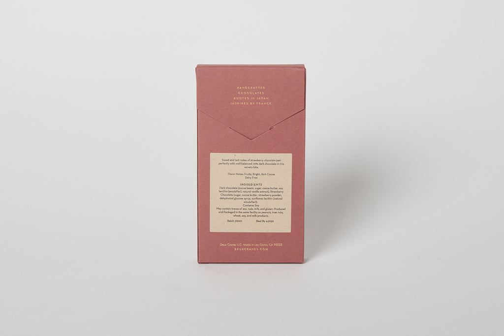 Dark Chocolate with Strawberry (Vegan)