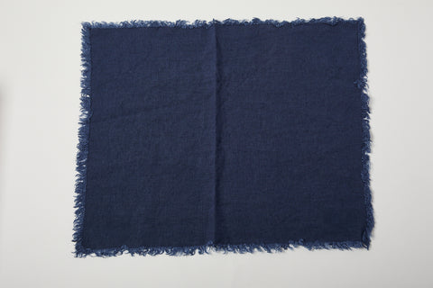 Fringe Tablemat Navy