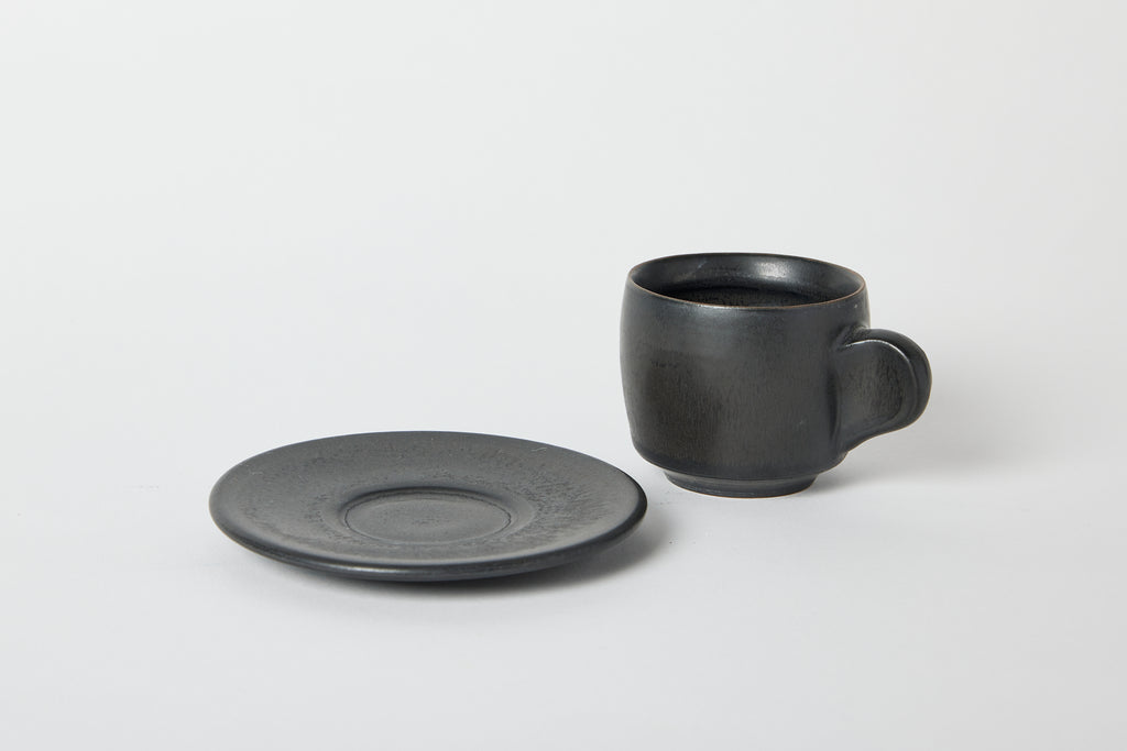 Espresso Cup & Saucer Black