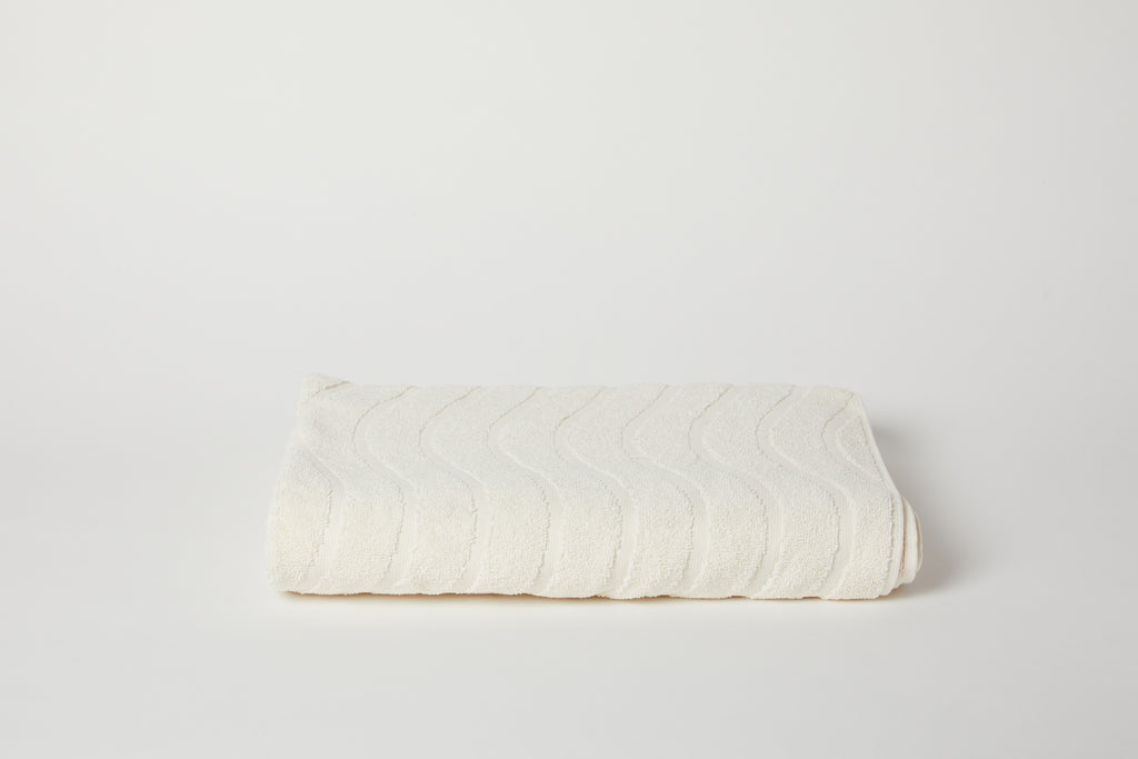Organic Cotton Bath Towel in Ivory