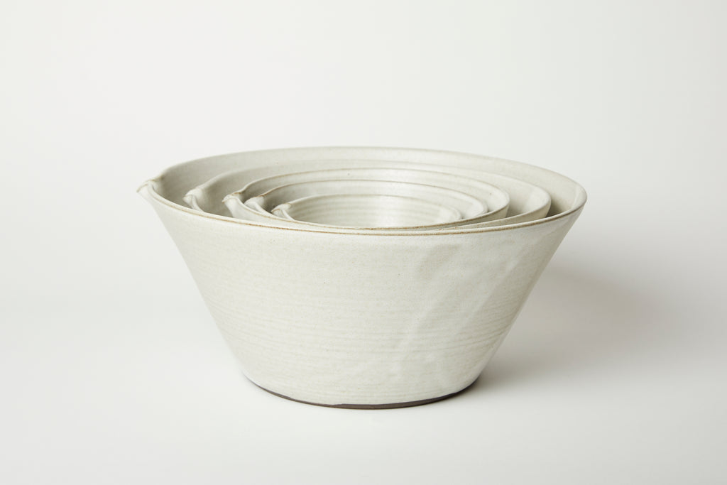 Oatmeal Kam Stacking Mixing Bowl #3