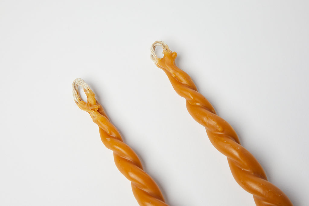 Twisted Beeswax Candle