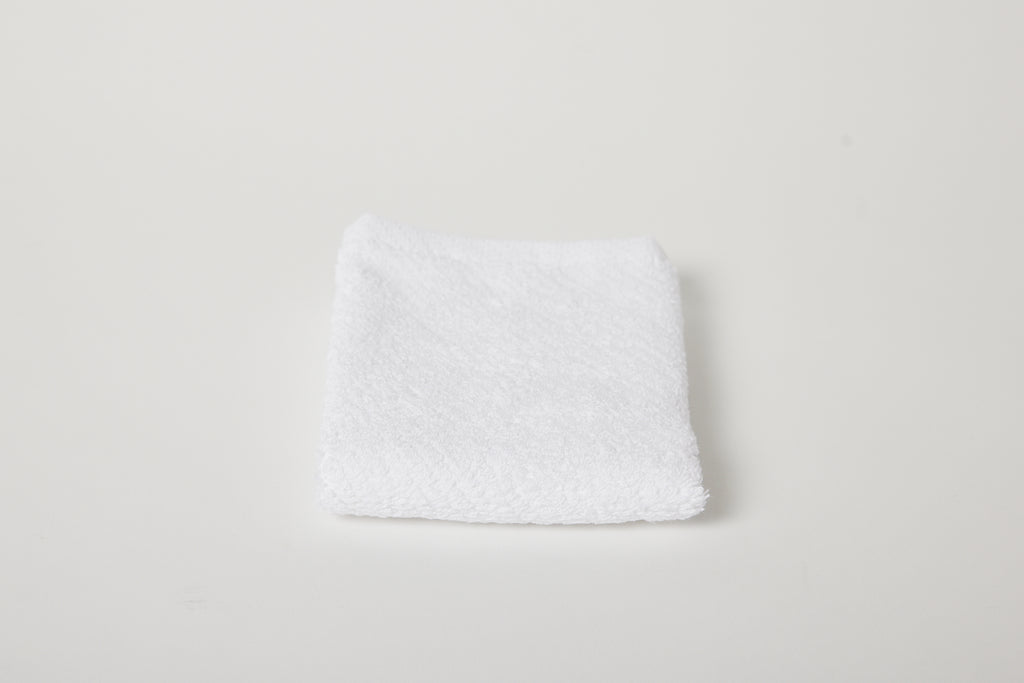 Air Weight Organic Wash Cloth Alpine White