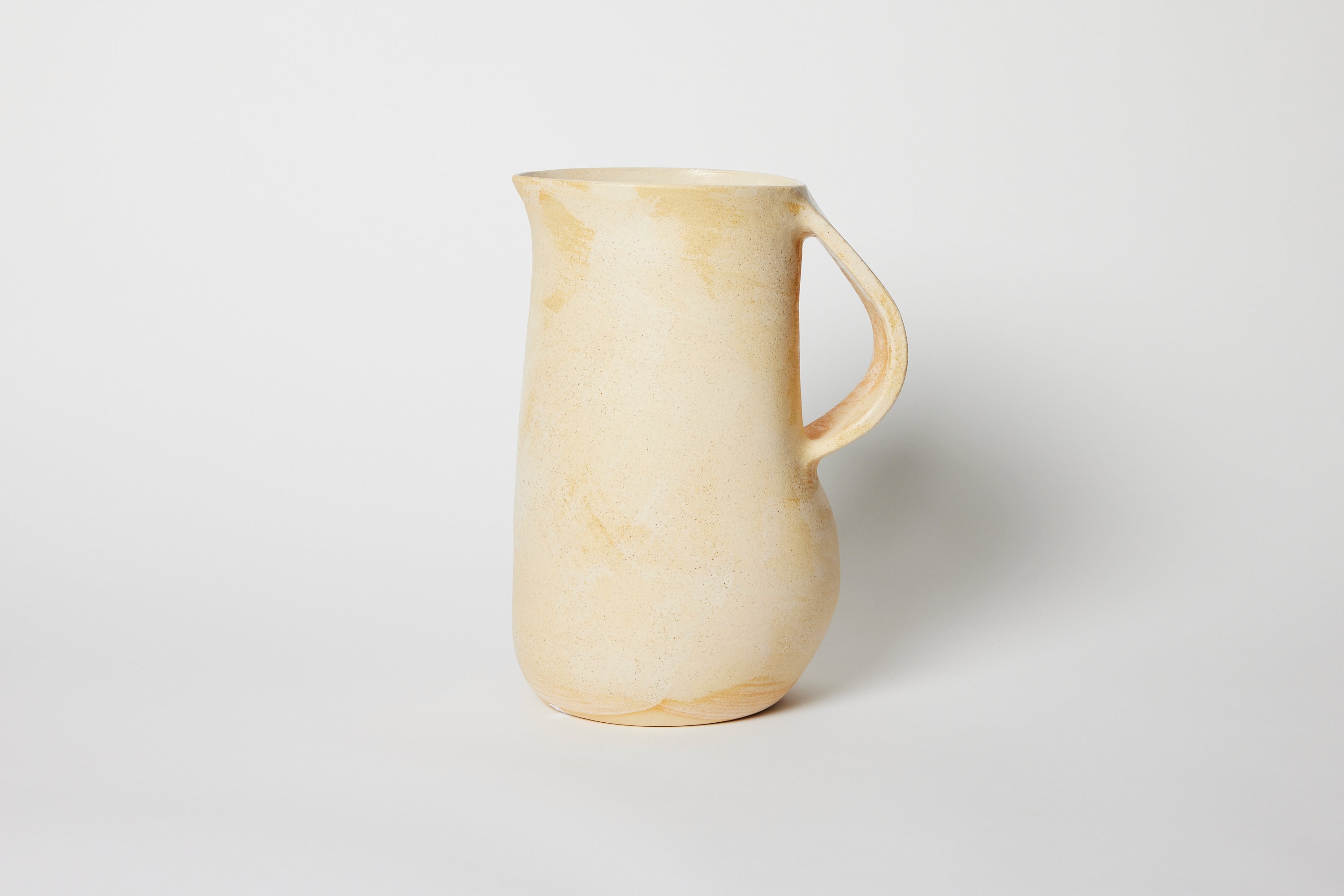 One Handled Angular White & Iron Vase No. 1