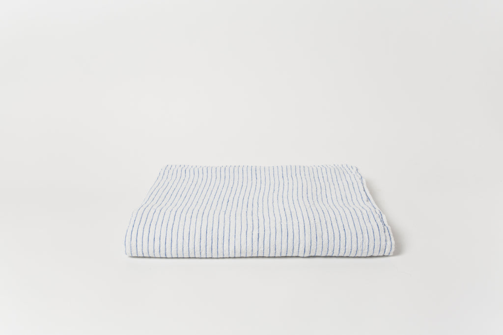 Atlantic Blue Stripe 55 x 98 Tablecloth